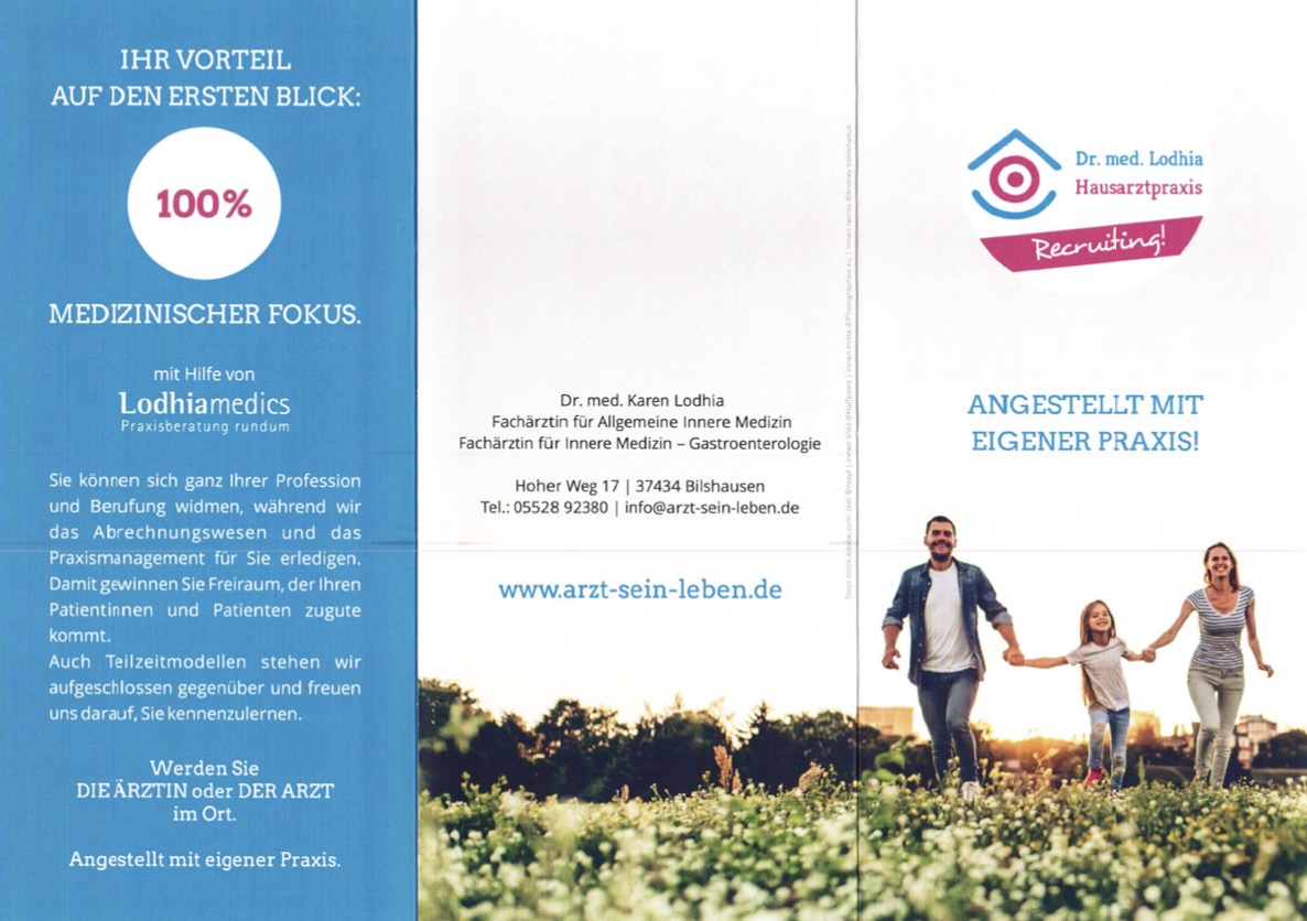 Facharzt (w/m) für Allgemeinmedizin oder Innere Medizin für hausärztliche Tätigkeit gesucht.