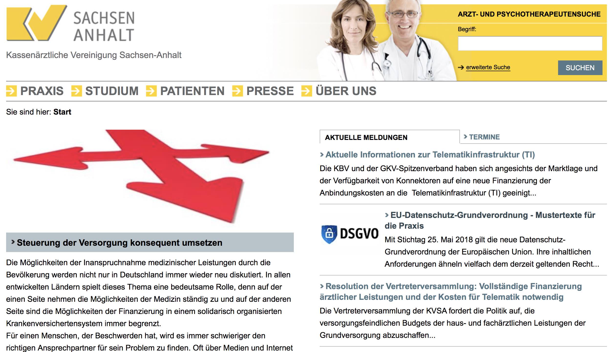 Tätigkeit als Vertragsarzt oder Vertragsärztin in Sachsen-Anhalt