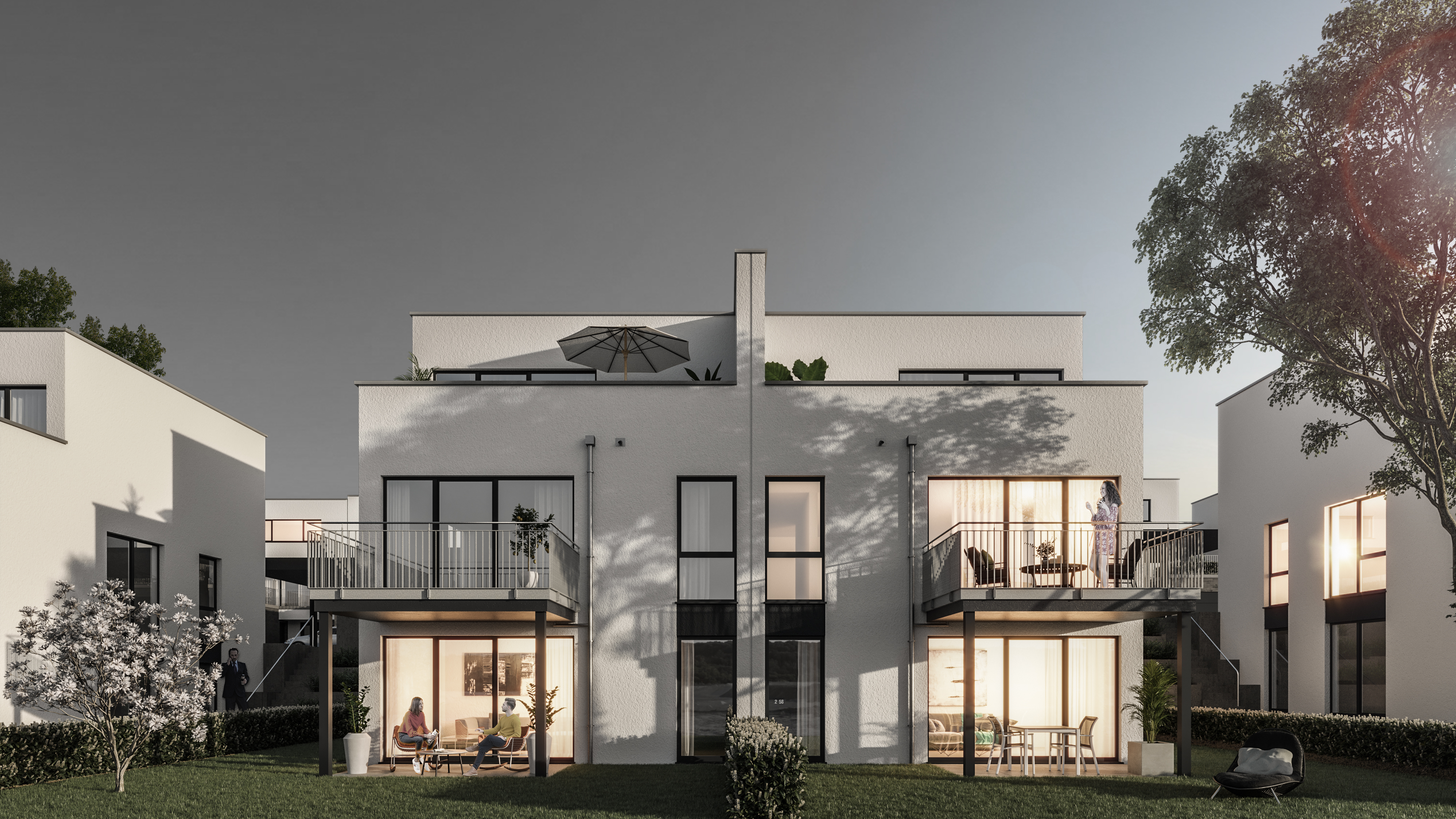 Große DHH mit zusätzlicher Nutzfläche von ca. 77 m² und Doppelgarage