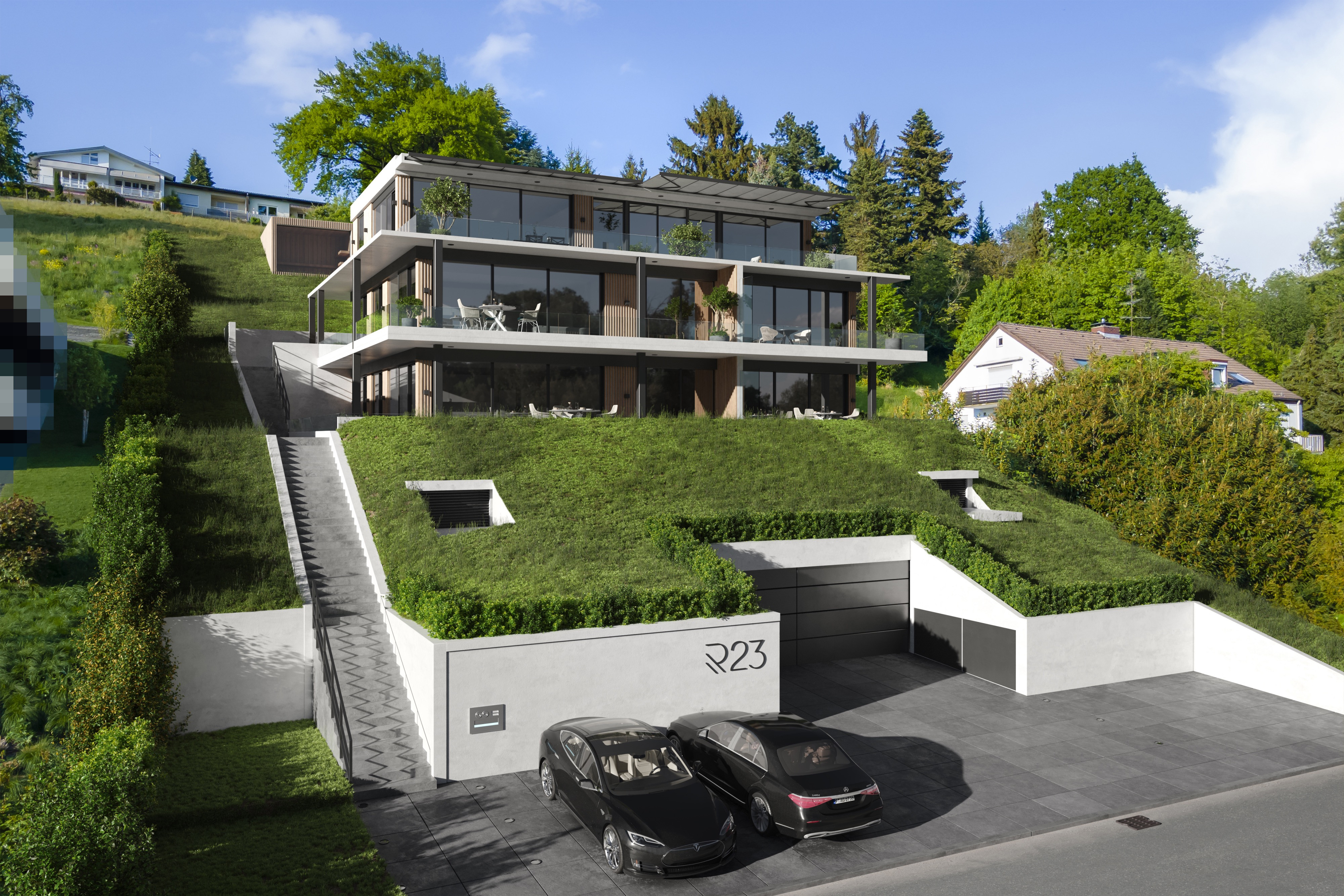 Grosszügige  EG-Neubauwohnung mit Seesicht und grosser Terrasse (4Zi)