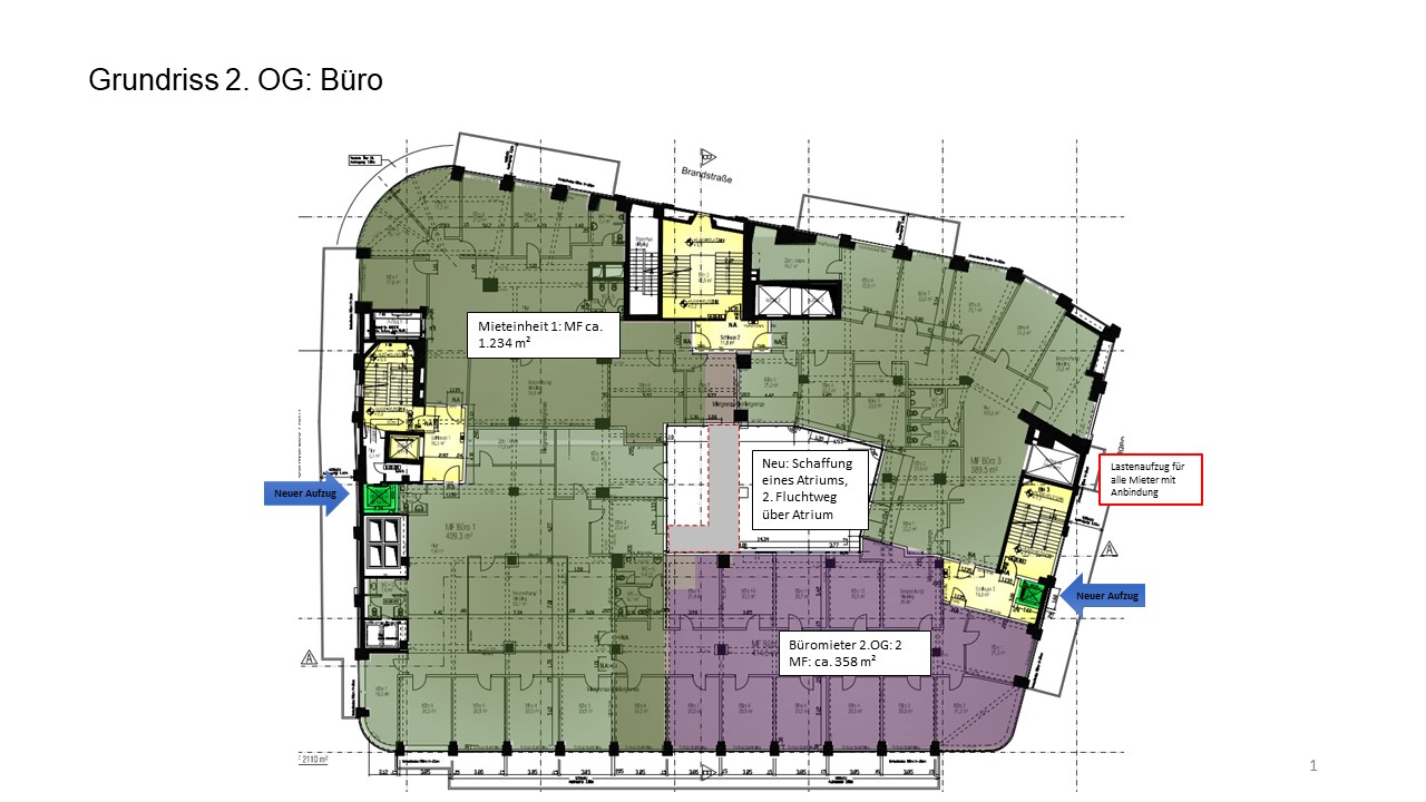 Individuelle gestaltbare Praxisflächen zu vermieten