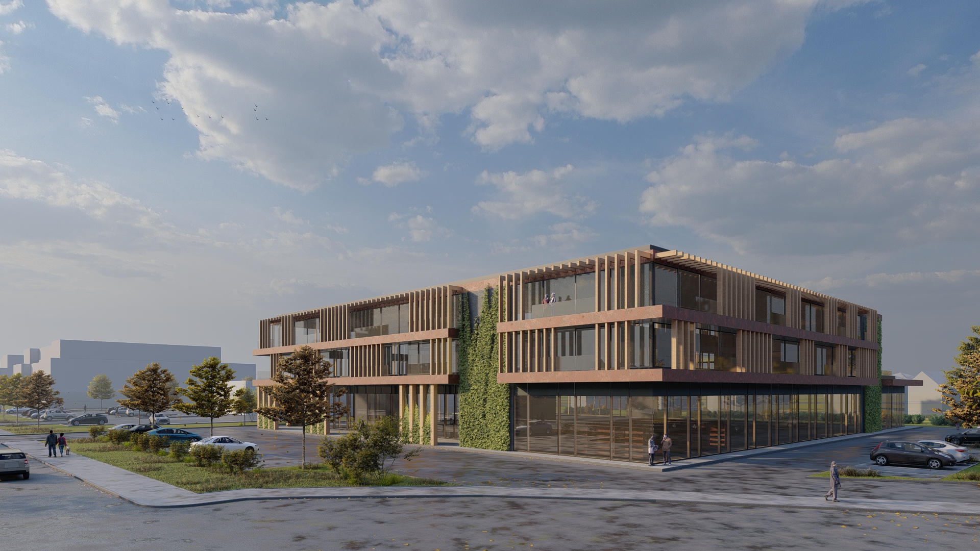 Moderne Praxisräume in nachhaltiger Architektur