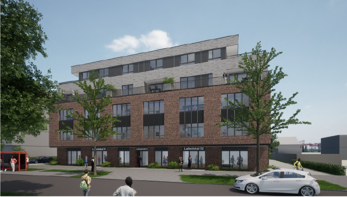 Neubau - Großzügig geschnittene Praxisräume mit Blick auf die Zeche