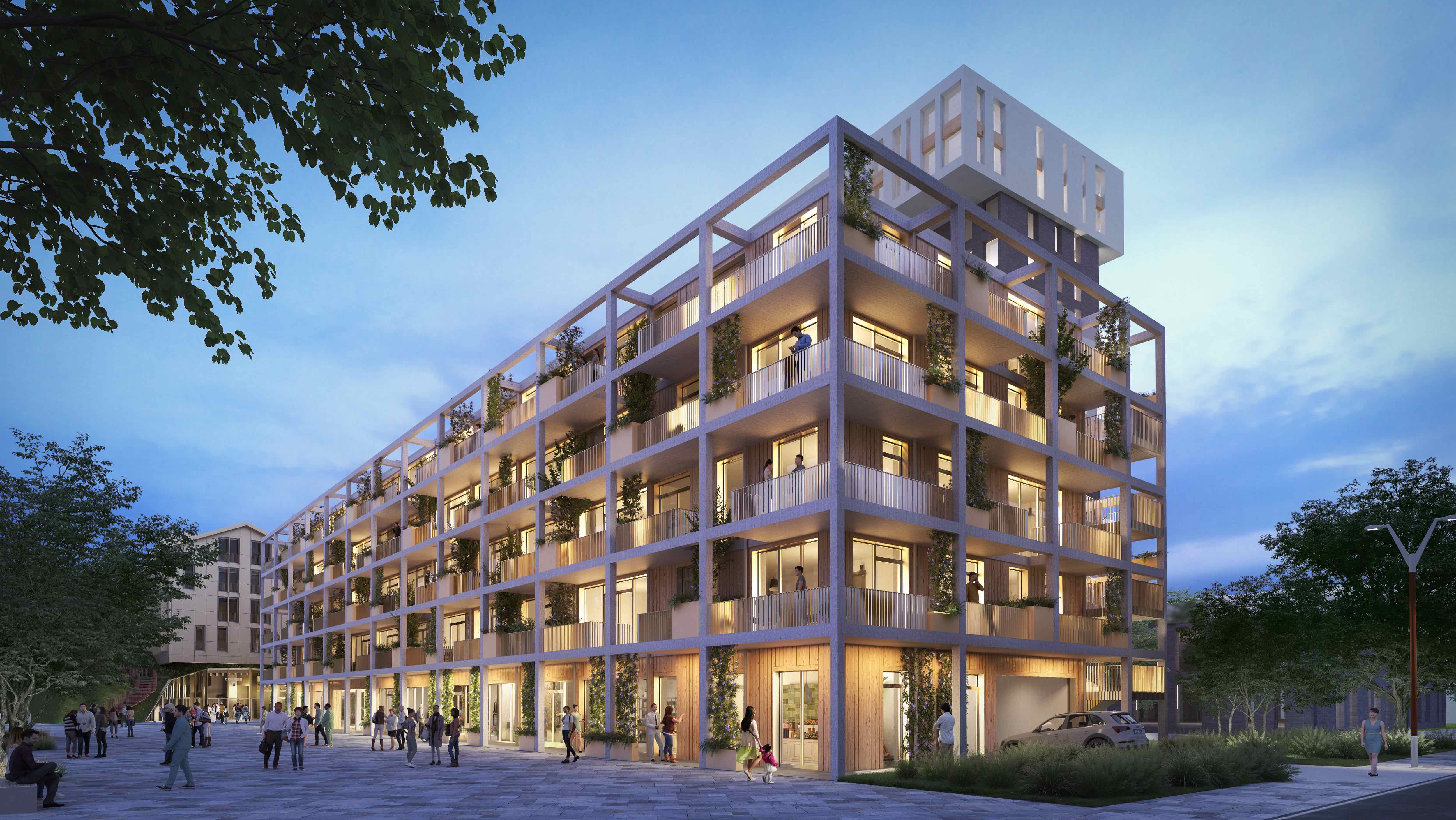 Speziell für Ärzte geeignet: Holzyhybrid-Neubau in Mannheim