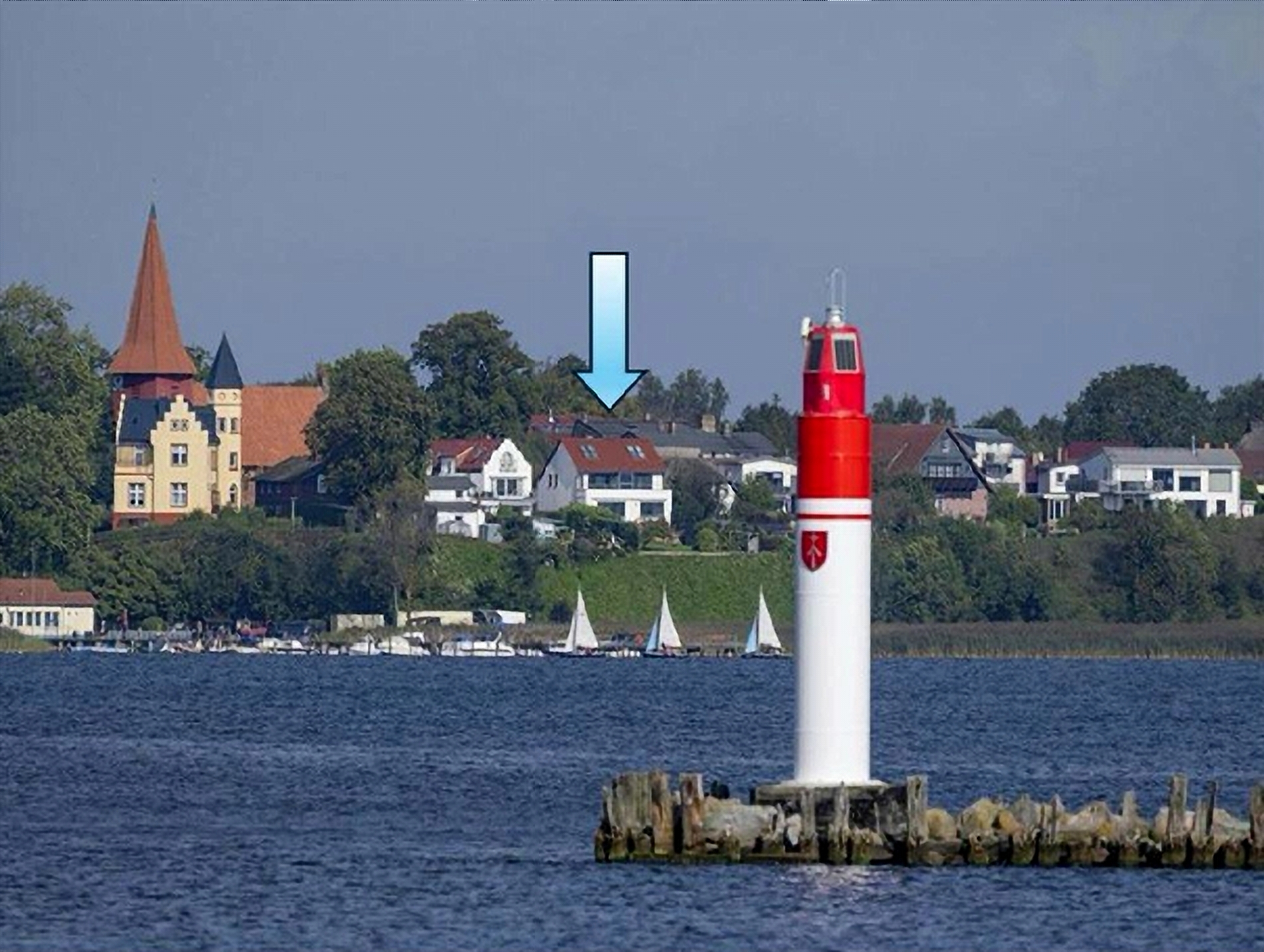 Wohnhaus auf der Insel Rügen in exklusiver Lage mit Blick auf den Strelasund und die Hansestadt Stralsund