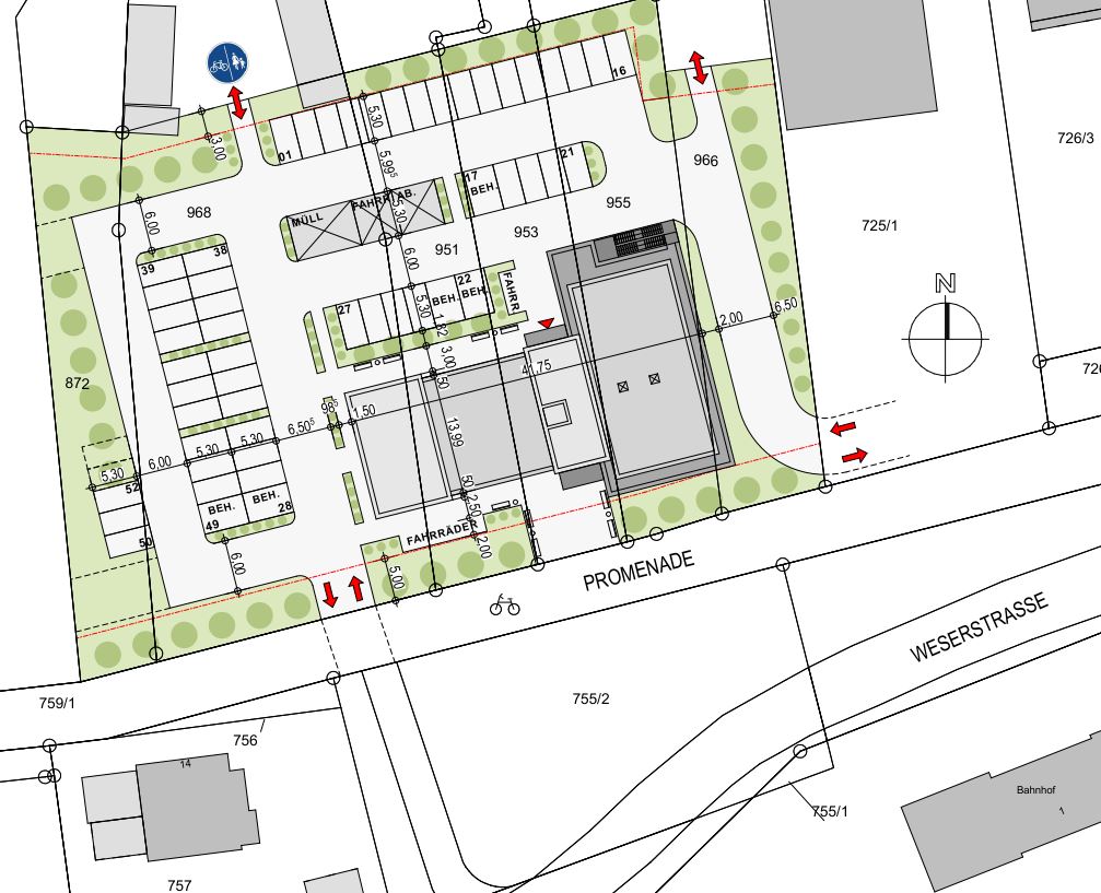 Zwei Arztpraxen (305 qm / 255 qm) in zentraler Lage in der Stadt Hoya zum Neubezug zu vermieten.