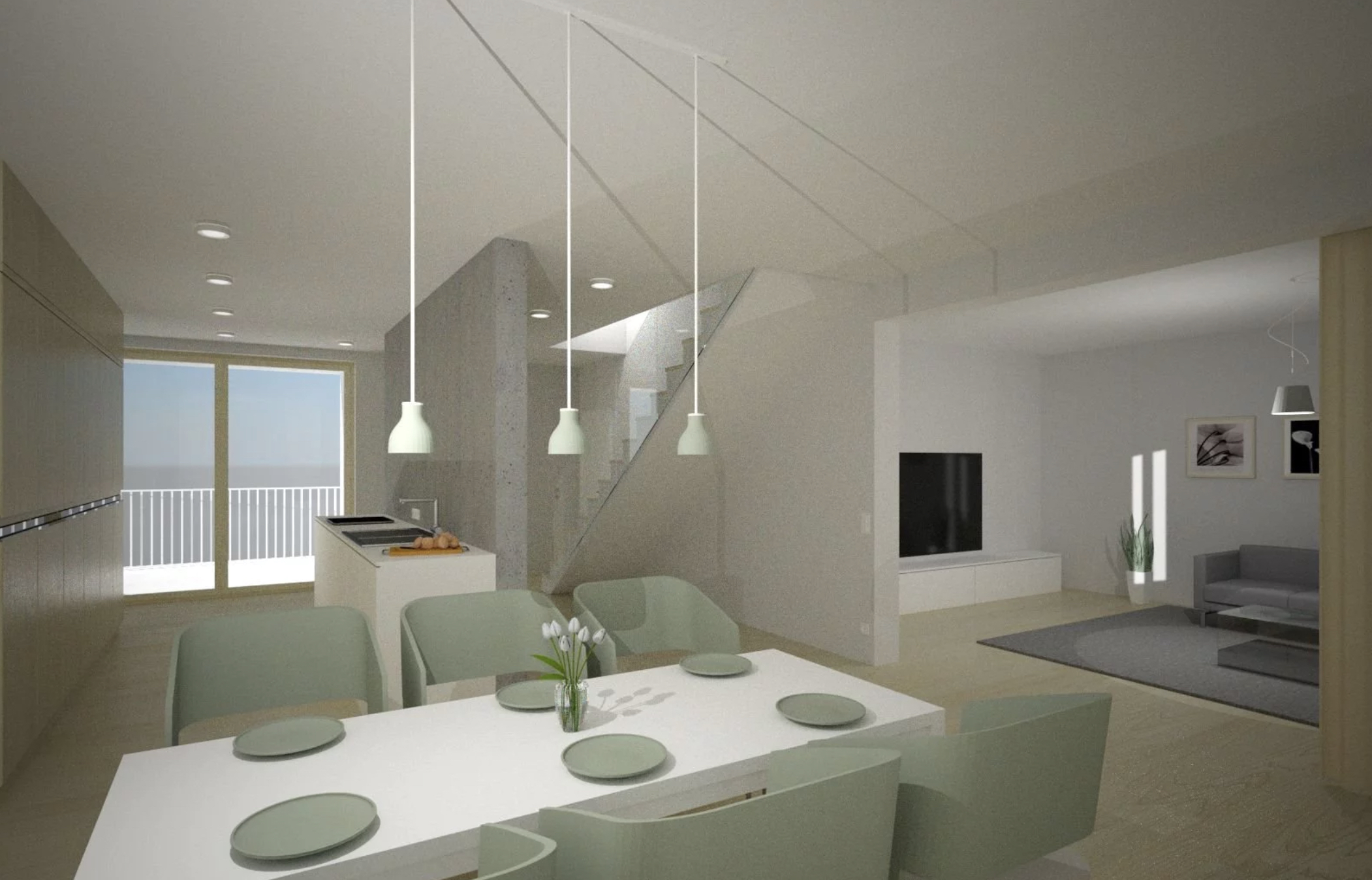 Zweifamilienwohnhaus im Herzen von Offenburg / Wohneinheit  Nr. 2 mit Loggia zu verkaufen