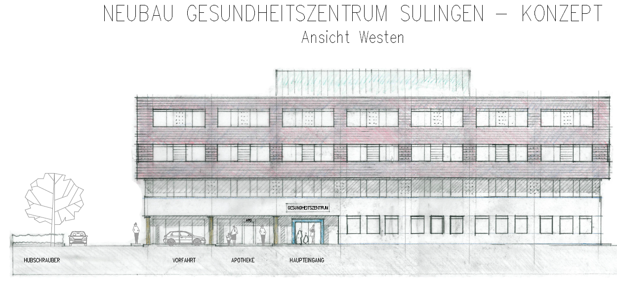Neubau eines Ärztezentrum an der Klinik Sulingen