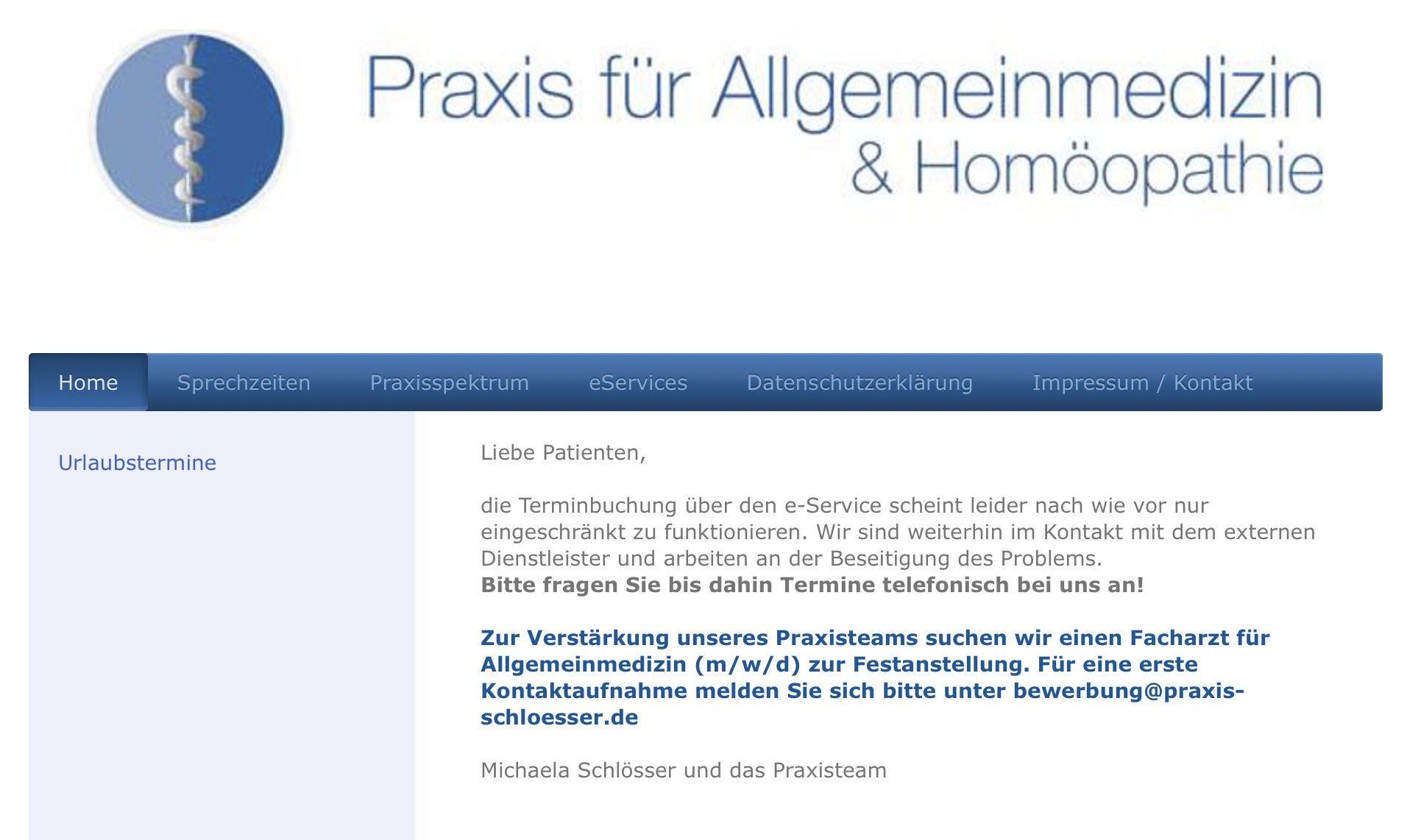 Facharzt für Allgemeinmedizin - hausärztlicher Internist zur Anstellung in Kaltenkirchen gesucht