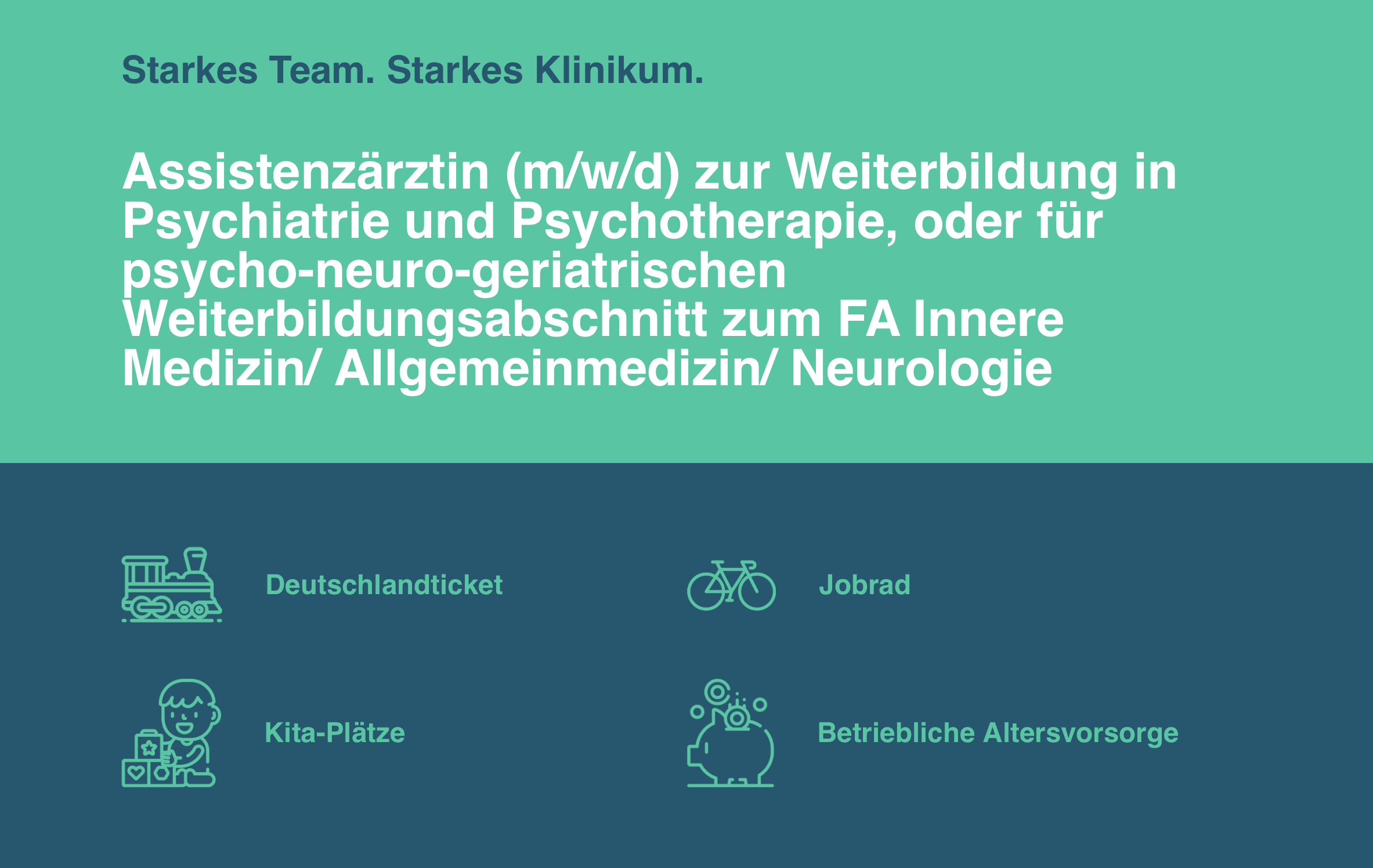 Assistenzärztin (m/w/d) zur Weiterbildung in Psychiatrie und Psychotherapie