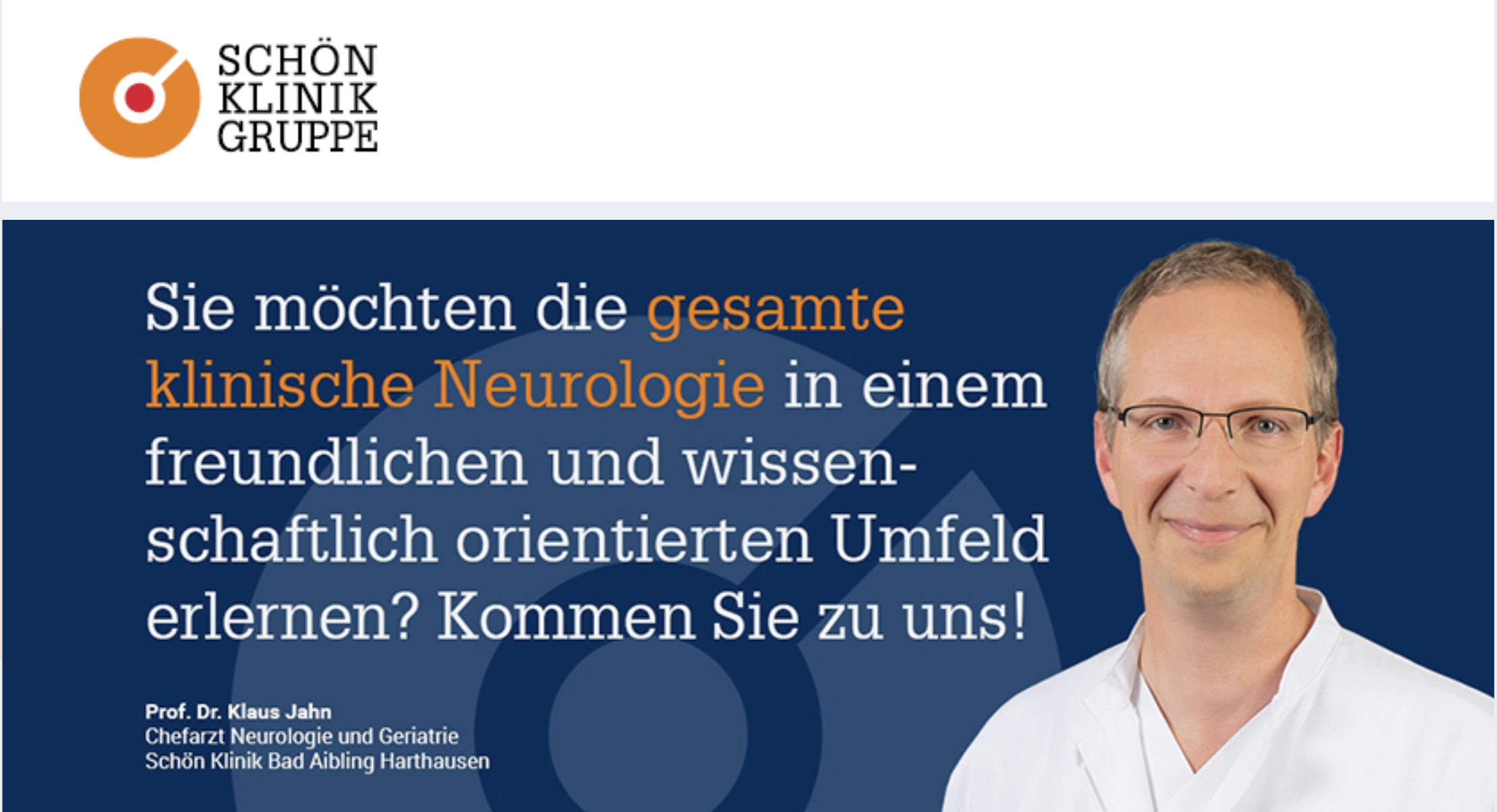 Assistenzarzt Neurologie (m/w/d) in Bad Aibling gesucht